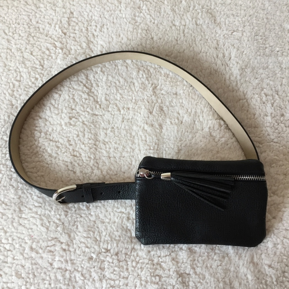 Steve Madden Black Belt Bag
